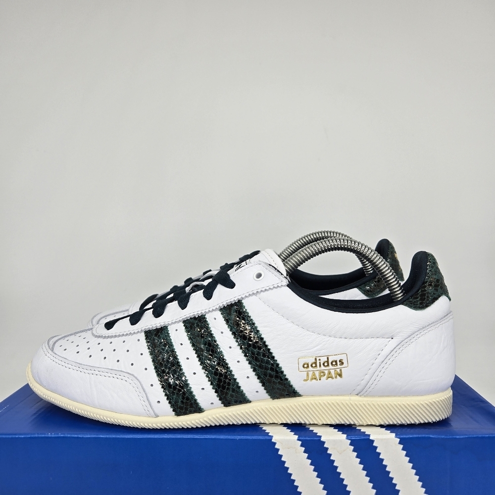 adidas Japan Snakeskin Cloud White Collegiate Green Women's Shoes Size 9 New
